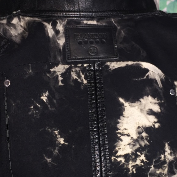 BLANCNYC Leather Jacket Black Sleeveless - Picture 7 of 8